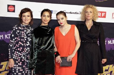 Lena Schönmann Gizem Emre Jella Haase and Katja Riemann at the Premiere the Cinema Fack JU Göhte 3 in Cineplexx Danube Plex Vienna 25 10 2017 Foto:xB.xLoschanx xFuturexImage