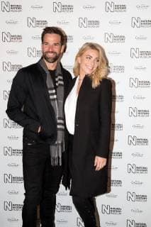 Gethin Jones and girlfriend Katja Zwara attend the opening of the Natural History Museum ice rink in London. The ice rink will be open from 26th October 2017 to 7th January 2018. OCTOBER 25th 2017  DFLx172497