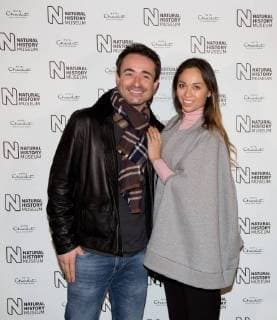 Joe McFadden and Katya Jones attend the opening of the Natural History Museum ice rink in London. The ice rink will be open from 26th October 2017 to 7th January 2018. OCTOBER 25th 2017  DFLx172497