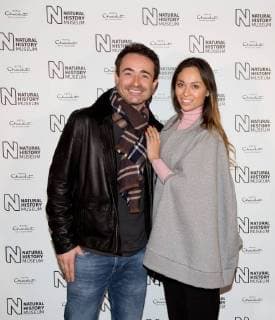 Joe McFadden and Katya Jones attend the opening of the Natural History Museum ice rink in London. The ice rink will be open from 26th October 2017 to 7th January 2018. OCTOBER 25th 2017  DFLx172497
