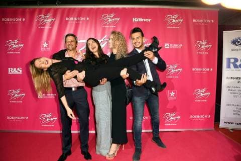 the Actor the RTL Series under us Jens Hajek Antonia Michalsky Pauline Angert hold Astrid , at 26 10 2017 in Cologne to German premiere the Musical Dirty Dancing