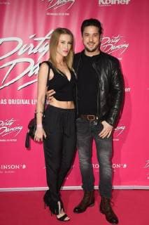 Actor Alexander Milo with AGATHE , at 26 10 2017 in Cologne to German premiere the Musical Dirty Dancing