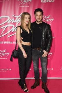 Actor Alexander Milo with AGATHE , at 26 10 2017 in Cologne to German premiere the Musical Dirty Dancing