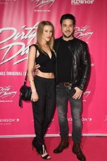 Actor Alexander Milo with AGATHE , at 26 10 2017 in Cologne to German premiere the Musical Dirty Dancing