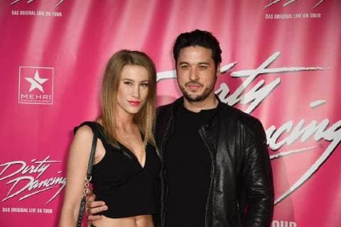 Actor Alexander Milo with AGATHE , at 26 10 2017 in Cologne to German premiere the Musical Dirty Dancing