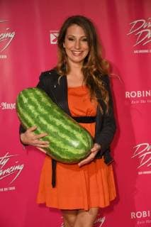 Presenter Mara Bergmann , at 26 10 2017 in Cologne to German premiere the Musical Dirty Dancing