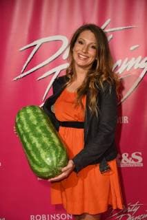 Presenter Mara Bergmann , at 26 10 2017 in Cologne to German premiere the Musical Dirty Dancing