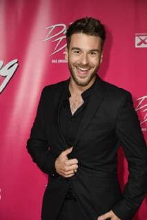presenter Eric Schroth , at 26 10 2017 in Cologne to German premiere the Musical Dirty Dancing
