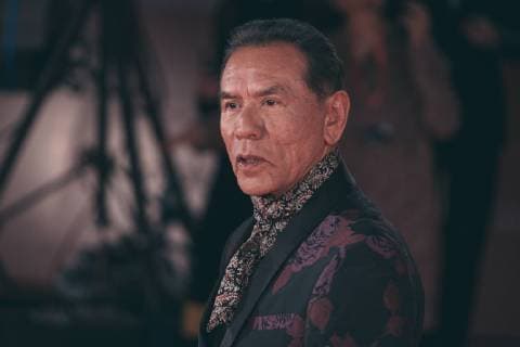 October 26, 2017 - Rome, Italy - Wes Studi walks a red carpet for Hostiles during the 12th Rome Film Fest at Auditorium Parco Della Musica on October 26, 2017 in Rome, Italy. Rome Italy  - ZUMAn230 20171026_zaa_n230_299 Copyright: xLucaxCarlinox