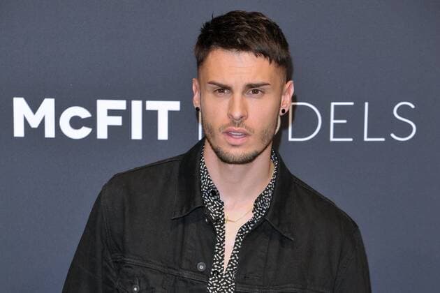 Baptiste Giabiconi Topmodel Arrival McFit Models Europe largest Award the sporty People with the New Body Award in Tempodrom in Berlin at 26 10 2017