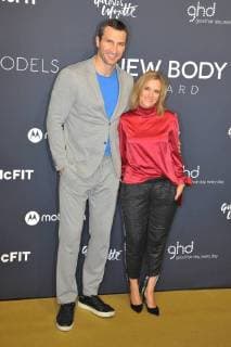 Box Icon Wladimir Klitschko CEO McFit Models Anja Tillack Arrival McFit Models Europe largest Award the sporty People with the New Body Award in Tempodrom in Berlin at 26 10 2017