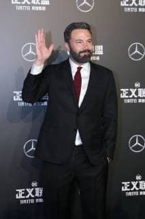 American actor and director Ben Affleck poses as he arrives on the red carpet for the movie Justice League in Beijing, China, 26 October 2017. Gal Gadot, Ben Affleck, and Henry Cavill team up to endorse film Justice League in Beijing  pbu701196_41