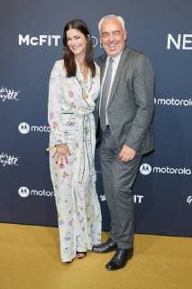 Shermine Shahrivar and Hans Reiner Schroeder BMW award Ceremony the McFit New Body Award in Berlin at 26 10 2017 McFit New Body Award