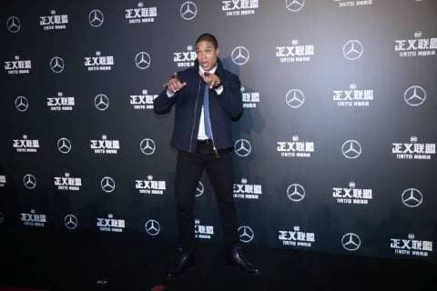 BEIJING, CHINA - OCTOBER 26: Actor Ray Fisher attends Justice League premiere at 798 Art Zone on October 26, 2017 in Beijing, China.  Copyright: xVCGx CFP111130869985