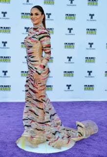 Mexican actress Mariana Seoane arrives for the Latin American Music Awards 2017 at Hollywood s Dolby Theatre in Los Angeles on October 26, 2017.  LAP20171026842 CHRISTINExCHEW