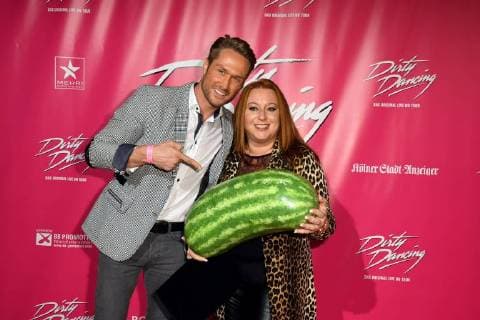 the Model Nico Tail and Actress Rebecca Siemoneit Barum , at 26 10 2017 in Cologne to German premiere the Musical Dirty Dancing