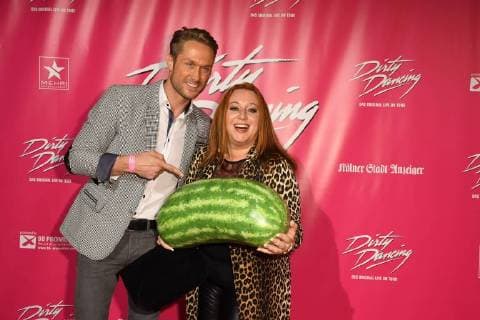 the Model Nico Tail and Actress Rebecca Siemoneit Barum , at 26 10 2017 in Cologne to German premiere the Musical Dirty Dancing