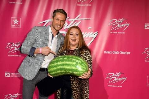 the Model Nico Tail and Actress Rebecca Siemoneit Barum , at 26 10 2017 in Cologne to German premiere the Musical Dirty Dancing