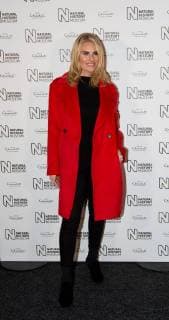 English reality TV star Danielle Armstrong attending London s Natural History Museum ice rink launch. OCTOBER 27th 2017  DFLx172516