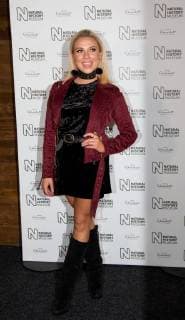 English reality TV star Gabby Allen attending London s Natural History Museum ice rink launch. OCTOBER 27th 2017  DFLx172516