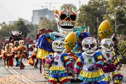 October 28 2017 EUM20171028NAC25 JPG CIUDAD DE MEXICO TraditionsTradiciones Dia de Muertos Aspectos del Desfile del Dia de Muertos 28 de octubre de 2017 Foto Agencia EL UNIVERSALYadin XolalpaJMA  - ZUMAu78_ 20171028_zaf_u78_106 Copyright: xElxUniversalx