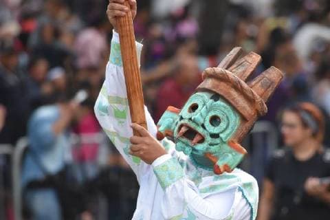 October 28, 2017 - Mexico City, Mexico, Mexico - People are seen participate during the traditional Skulls Parade as part of Day of the Dead celebrations at Reforma Avenue on 28 October, 2017 in Mexico City, Mexico Mexico City Mexico  - ZUMAn230 20171028_zaa_n230_592 Copyright: xCarlosxTischlerx
