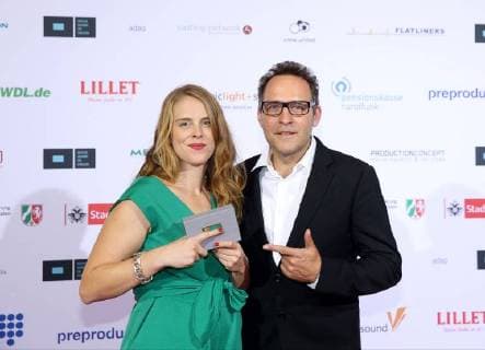 Myrna Drews and Frank godt the both Szenenbildner at the German Academy for Television award Ceremony and Award at 28 10 2017 in Cologne German Academy for Television award Ceremony Award in Cologne 2017