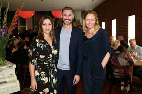 Ulrike C Tscharre Jochen Watanabe and Carolin Fink at the German Academy for Television award Ceremony and Award at 28 10 2017 in Cologne German Academy for Television award Ceremony Award in Cologne 2017