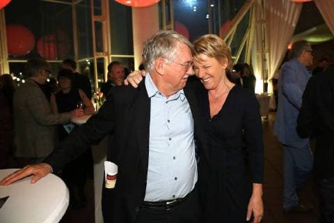 Heinrich Breloer and Mariele Millowitsch at the German Academy for Television award Ceremony and Award at 28 10 2017 in Cologne German Academy for Television award Ceremony Award in Cologne 2017