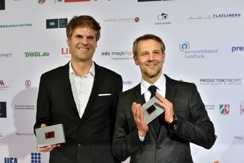 Jan Adamczyk and Denis Behnke for VFX Animation in the same Heaven at 28 10 2017 in Cologne at the award Ceremony from Awards to Television professionals all Trades through the German Academy for Television daff to 5 times will here outstanding Benefits at the Production German Television programmes appreciated