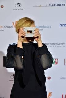 the Actress Rosalie Thomass received Prize for a Woman at 28 10 2017 in Cologne at the award Ceremony from Awards to Television professionals all Trades through the German Academy for Television daff to 5 times will here outstanding Benefits at the Production German Television programmes appreciated