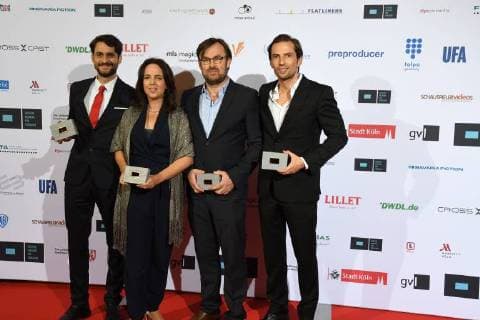Producers Quirin mountain Prof Dr Eva Stadler Karsten Rühle and Chrisitan received Prize for for 4 Blocks at 28 10 2017 in Cologne at the award Ceremony from Awards to Television professionals all Trades through the German Academy for Television daff to 5 times will here outstanding Benefits at the Production German Television programmes appreciated
