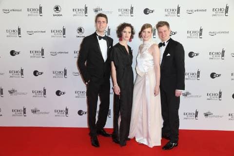 Hamburg Lotus String Quartet Echo Classical 2017 award Ceremony in the Elbphilharmonie in Hamburg at 29 10 2017