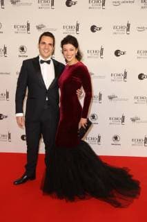 Hamburg Ksenija Sidorova Instrumentalistin Accordion with Jose Luis Arizaga Echo Classical 2017 award Ceremony in the Elbphilharmonie in Hamburg at 29 10 2017