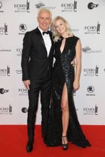 Hamburg H P Baxxter with Lysa Geller Echo Classical 2017 award Ceremony in the Elbphilharmonie in Hamburg at 29 10 2017