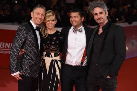 Foto IPP Gioia Botteghi 30 10 2017 Roma Festa del cinema di Roma red carpet Justine Mattera , Gianluca Mech, Italy Photo Press - World Copyright  0