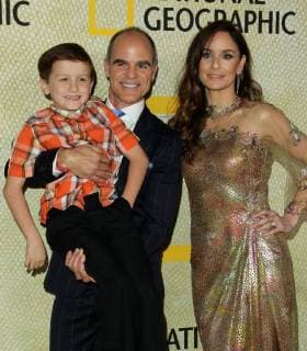 Los Angeles, CA, U.S. - 30 October 2017 - Los Angeles, California - Brayden Scott, Michael Kelly and Sarah Wayne Callies. National Geographic The Long Road Home Premiere held at Royce Hall in UCLA in Los Angeles. Photo Credit: AdMedia Los Angeles U.S. - ZUMAa123 20161030_zaa_a123_541 Copyright: xAdmediax