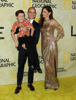 Los Angeles, CA, U.S. - 30 October 2017 - Los Angeles, California - Brayden Scott, Michael Kelly and Sarah Wayne Callies. National Geographic The Long Road Home Premiere held at Royce Hall in UCLA in Los Angeles. Photo Credit: AdMedia Los Angeles U.S. - ZUMAa123 20161030_zaa_a123_547 Copyright: xAdmediax