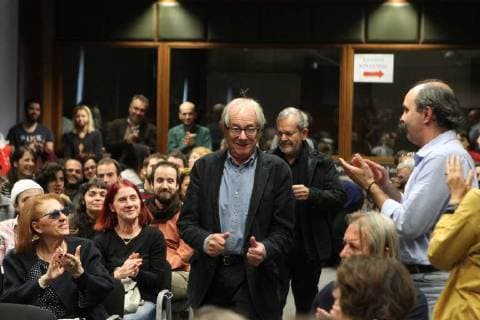 Bilder des Tages October 31, 2017 - Athens, Greece - British director KEN LOACH give a press conference during the 30th Panorama of European Cinema. Athens Greece - ZUMAv62_ 20171031_zaf_v62_041 Copyright: xAristidisxVafeiadakisx