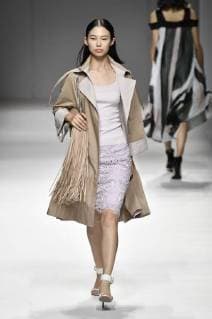 A model displays a new creation at the fashion show of Laurel during the China Fashion Week Spring Summer 2018 in Beijing, China, 2 November 2017. Laurel show at China Fashion Week Spring Summer 2018  20171102_84077