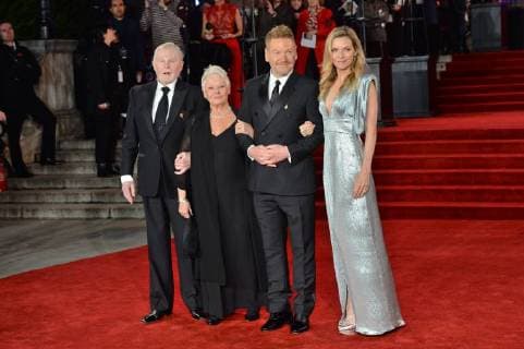 November 2, 2017 - London, London, UK - London, UK. DEREK JACOBI, JUDI DENCH, K ENNETH BRANAGH and MICHELLE PFEIFFER attends the World Film premiere of Murder On The Orient Express London UK  - ZUMAl94_ 20171102_zaf_l94_062 Copyright: xRayxTangx
