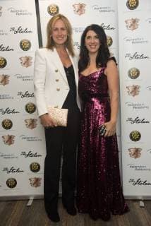 The Stolen Premiere London.UK. Santa Montefiore and Emily Corcoran at The World Premiere of The Stolen at The Odeon Covent Garden, London. 2nd November 2017. LMK370-S893-031117 