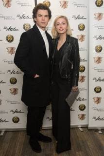 The Stolen Premiere London.UK. Luke Newton and Sophie Simnett at The World Premiere of The Stolen at The Odeon Covent Garden, London. 2nd November 2017. LMK370-S893-031117 