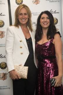 The Stolen Premiere London.UK. Santa Montefiore and Emily Corcoran at The World Premiere of The Stolen at The Odeon Covent Garden, London. 2nd November 2017. LMK370-S893-031117 