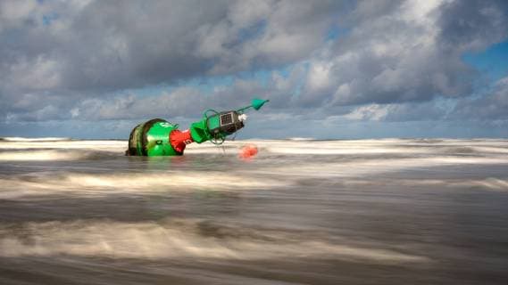 Norderney 16 Apr 2017 Buoy at ebb in the North Sea between Norderney and Juist North Sea Ostfriesische Islands Copyright: JanisMEYER Priller&MAUG JMY0F4193X