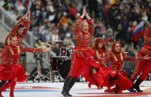 MOSCOW, RUSSIA - NOVEMBER 4, 2017: Dancers perform at a concert titled Russia Unites! marking Russia s National Unity Day at Moscow s Luzhniki Stadium. Mikhail Japaridze TASS  TS067CFF