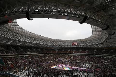 MOSCOW, RUSSIA - NOVEMBER 4, 2017: People attend a concert titled Russia Unites! marking Russia s National Unity Day at Moscow s Luzhniki Stadium. Sergei Bobylev TASS  TS067D36