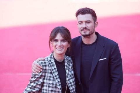 Rome: Orlando Bloom at Film Fest Red Carpet with British actor Orlando Bloom and italian actress Maya Sansa Rome RM Italy Auditorium Parco della Musica  MatteoxNardone
