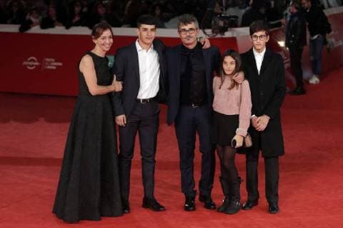 Paolo Genovese con la moglie Federica e i figli Roma 04 11 2017. Auditorium parco della Musica. Festa del Cinema di Roma 2017. Rome November 4th 2017. Rome Film Fest 2017 Foto Samantha Zucchi Insidefoto SamanthaxZucchi