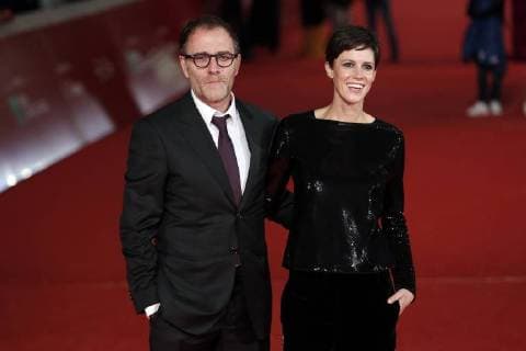 Valerio Mastandrea con la moglie Valentina Avenia Roma 04 11 2017. Auditorium parco della Musica. Festa del Cinema di Roma 2017. Rome November 4th 2017. Rome Film Fest 2017 Foto Samantha Zucchi Insidefoto SamanthaxZucchi
